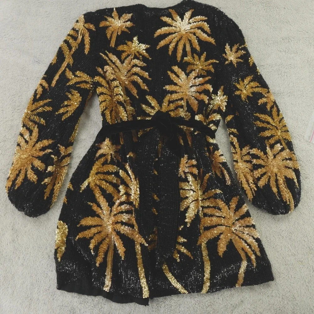 Retrofete Dress Gabrielle‎ Sequin Palm Robe